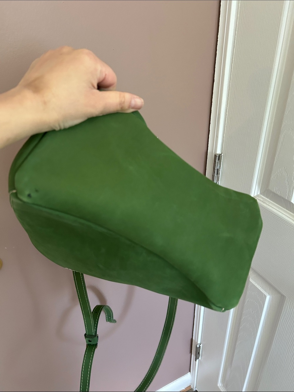 Portland Leather Goods Butterfly Bucket Bag Succulent Green - Picture 8 of 13